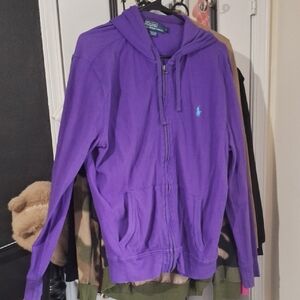 Polo Ralph Lauren Purple Zip-Up Hoodie